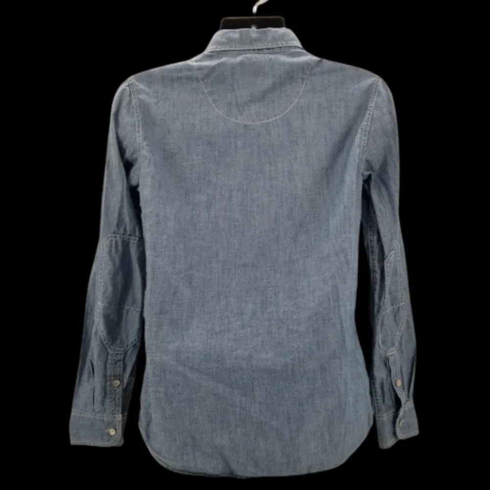 True Religion Denim Distressed LONG SLEEVE Mens SHIRT Small S